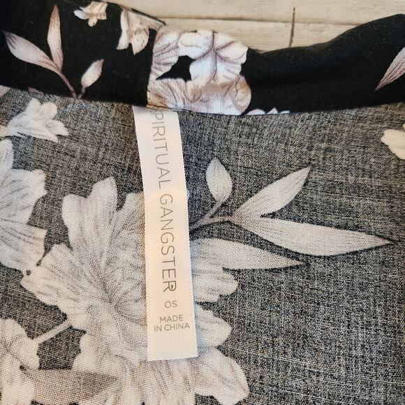 Spiritual Gangster Maya Floral Tie Kimono One Size (0-14) - Picture 5 of 9